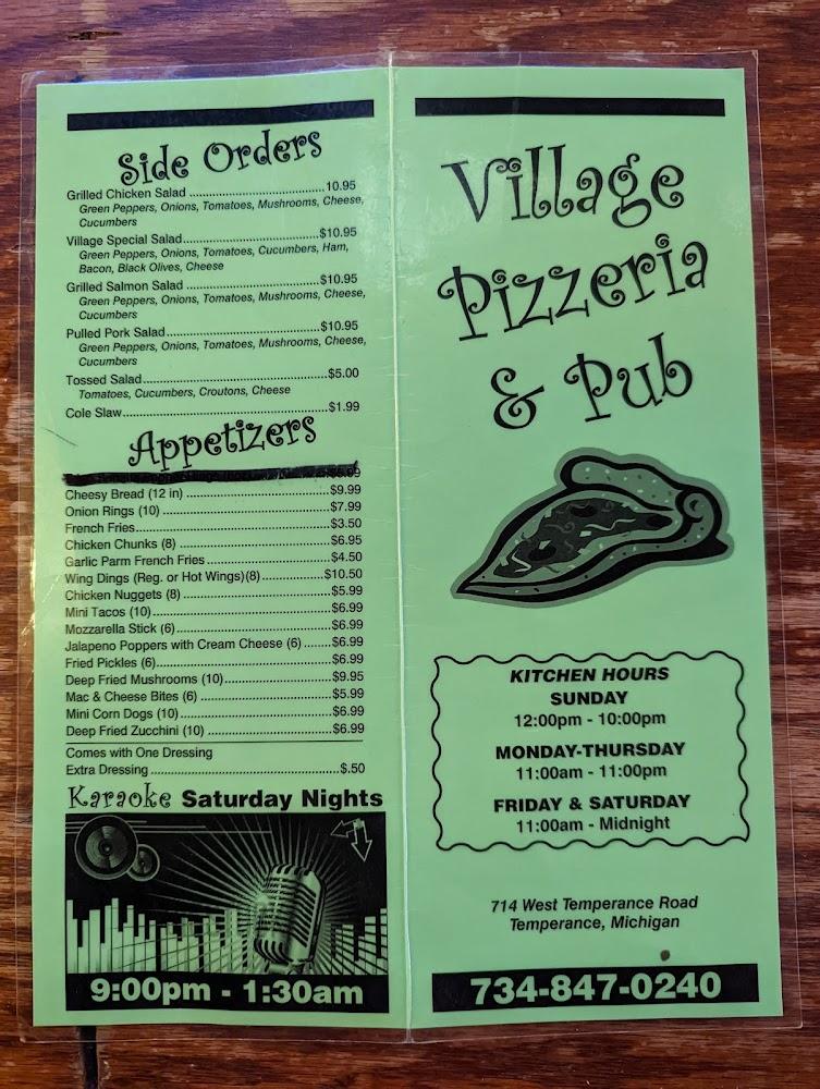 Village Pizzeria Menu image 2